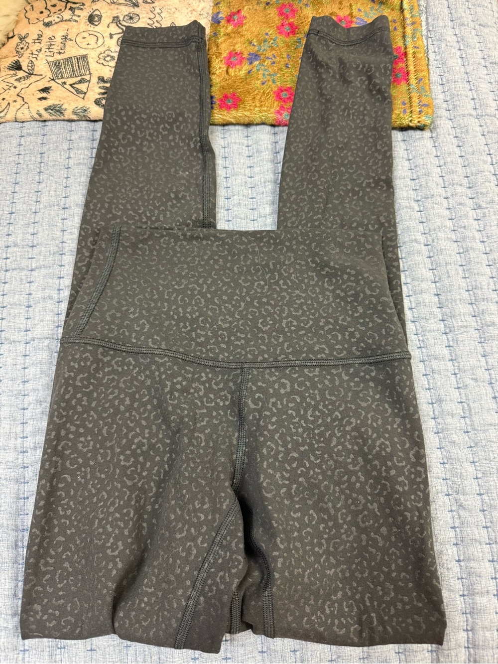 lululemon athletica Charcoal Leopard-Print High-Rise Leggings
